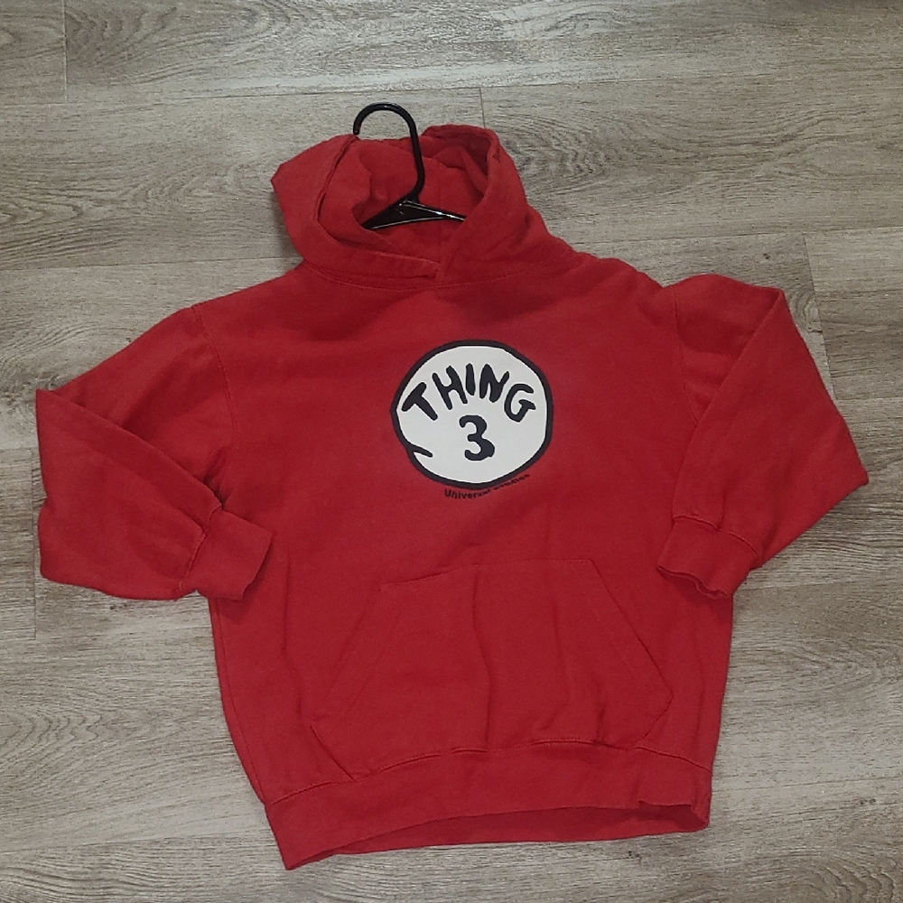 Red Kids Hoodie - Thing 3
